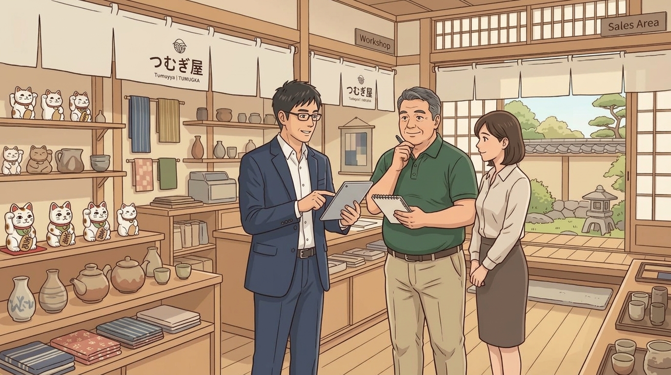 ホームページ制作の相談イラスト